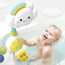 vanibaby IngBaby 雲寶寶花灑 洗澡玩具, 趣味造型，安全材質，寶寶洗澡好夥伴, 混合色, 1個