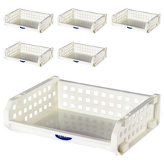 KEYWAY 聯府 開放式整理架 S(320 x 254 x 95mm), 白色, 6個