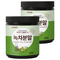 백세팔팔 녹차분말, 2개, 200g
