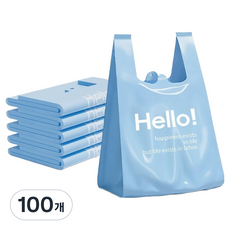 Rori商店 Hello 堅固手提袋 藍色, 100個, 20L