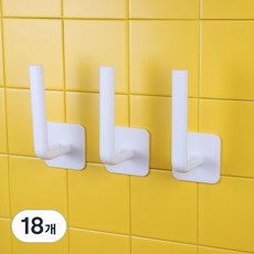 Dr.免鑽孔 強力黏著式帽子配件掛架 XG-15, 18個, 白色