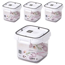 수납이야기 스카이락 정 2호 밀폐용기, 4개, 650ml