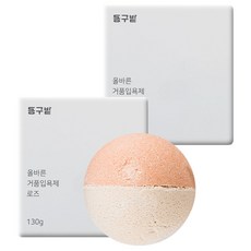 동구밭 올바른 거품입욕제 로즈, 130g, 2개