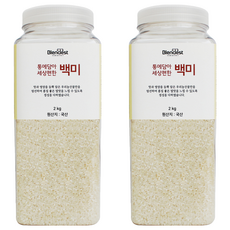 블렌디스트 통에담아 세상편한 백미, 상등급, 2kg, 2개