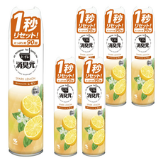 KOBAYASHI 小林製藥 消臭元 清爽檸檬 浴廁芳香噴霧 280ml, 6瓶