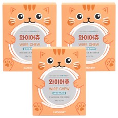 캣츠모리 와이어츄 고양이껌 15g x 7p, 혼합맛(실꼬리돔/연어), 105g, 3개