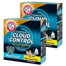 ARM&HAMMER 貓砂 Clump & Seal 有效減少皮屑 7天無臭 多貓適用, 頂級低敏, 8.62kg, 2盒