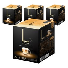 LOOKAS9 經典拿鐵咖啡, 14.9g, 50條, 4個