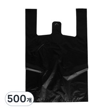 에스디 손잡이 봉투 흑색, 4L, 500개