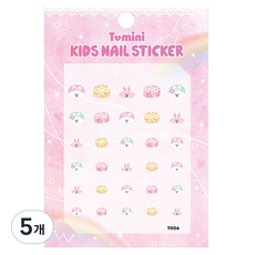 투미니 키즈 네일스티커, T006, 5개