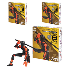 韓國 B&C Dummy13 DIY 球體關節可動隨機公仔 + 武器3種套組, 3套
