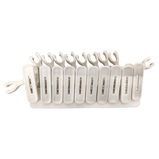 懶角落 帽子排鉤掛架 43 x 18.2 x 1.5cm, 1個, 白色