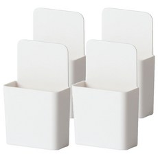 壁掛式黏貼式冷氣遙控器收納盒, 4個