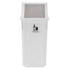 LIVENS 多功能分類回收桶 60L, 白色