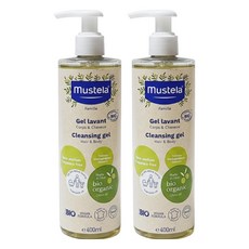 mustela 慕之恬廊 有機好橄雙潔露, 400ml, 2瓶