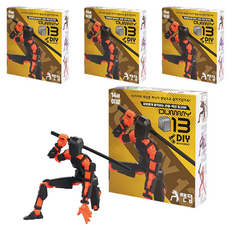 韓國 B&C Dummy13 DIY 球體關節可動隨機公仔 + 武器3種套組, 4套