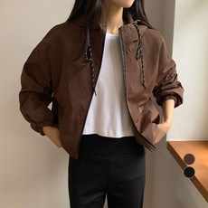 afinar 女款密封拉鍊連帽防風夾克