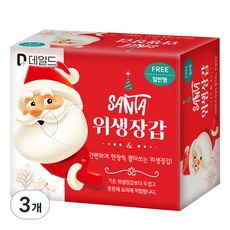 dailed 厚實聖誕衛生塑膠手套, 500入, 3個