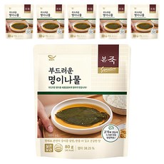 본죽 부드러운 명이나물, 80g, 6개
