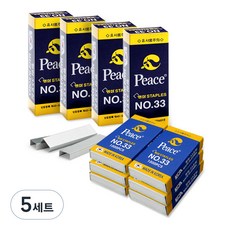 Peace Tools 訂書針 5000入*4盒+1000入*6盒組, 33針號, 5套