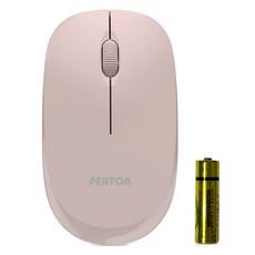 펜톤 컴팩트 무소음 무선 마우스, COMPACT P, 라이트 핑크