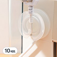 PICKYPICKS 電線整理圓形黏貼式固定座 + 黏貼貼紙組, 10套, 半透明