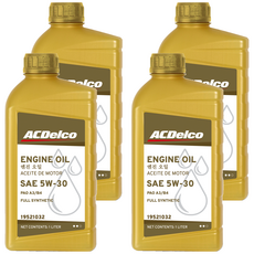 에이씨델코 프리미엄 엔진오일, 4개, 5w30, 1L