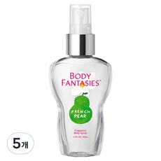 바디판타지 프렌치 페어 프래그런스 바디 스프레이 과일, 5개, 50ml