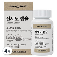 풍기인삼농협 진세노 캡슐, 90정, 4개