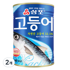 삼포 깨끗이 다듬은 자연산 고등어 통조림, 2개, 400g