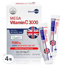 비욘드비타 메가 비타민C 3000 30p, 90g, 4개