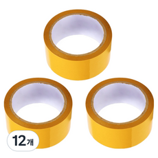 KDT OPP 박스 테이프 황색 48mm x 40m 60mic, 12개