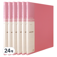 MiDAS HYUNPOONG A4 10頁索引透明文件夾, 粉紅色, 24個