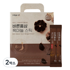 Jungwonsam 6年根紅蔘&黑蒜汁隨身包 100條入, 1kg, 2盒