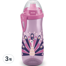 누크 스포츠 빨대컵, 450ml, 3개, 공작