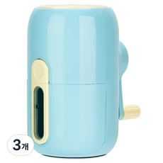 델리 수직 오토피드 물레방아 연필깎이 VB102, 블루, 3개