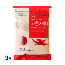 정탑아내가탐낸 농산 아내가 탐낸 고춧가루 굵은가루 김치용, 500g, 3개