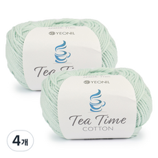 YEONIL Brand Yarn Teatime 編織線, 4個, 16 寶寶薄荷