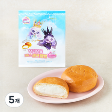 프레시오늘 캐치티니핑 우리밀 우리우유 프랑스 생크림빵, 120g, 5개, 1개입