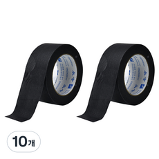 마다꾸미 크래프트 종이테이프 24mm, 블랙, 10개
