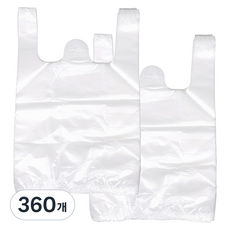 MEO 手提塑膠袋 5號 白色 42 X 50cm, 10L, 360個