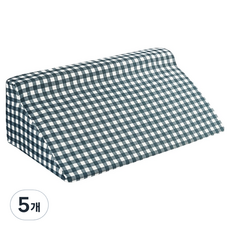 로시테라 환자용 측면 회전 보조 패드 병원 용품 그린 체크 미끄럼 방지 50 x 25 x 15 cm, 5개
