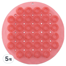 올이즈유 발씻기 풋브러쉬 핑크, 382g, 5개, 1개입