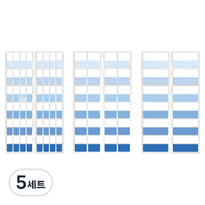 YB COMPANY 膠帶索引貼紙 420p 套組 藍色, 5套