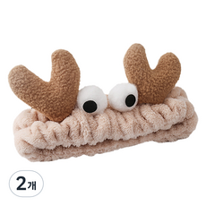 B2WIN 漂亮可愛洗臉髮帶 32#, 2個, 混色