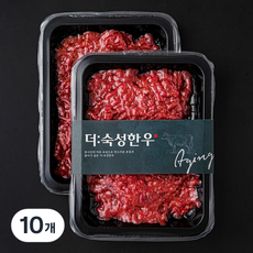 더숙성한우 정육 다짐육 (냉장), 250g, 10개