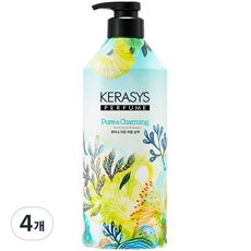 케라시스 퍼퓸 샴푸 퓨어 앤 차밍, 980ml, 4개