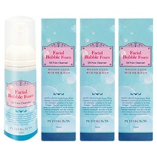 쁘띠크로와 페이셜 버블 폼 오일프리 클렌저, 50ml, 3개