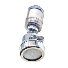 EDISH 萬向過濾水龍頭(2入) 1組 ABS+不鏽鋼 不鏽鋼款 透明款, 12 x 5.4cm