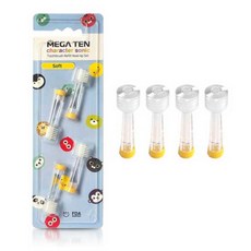MEGA TEN 兒童電動牙刷替換頭, 單品, 4入